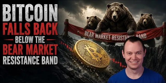 Bitcoin Falls Below The Bear Market Resistance Band